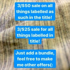 Sales! Closet clean out! Spring cleaning!